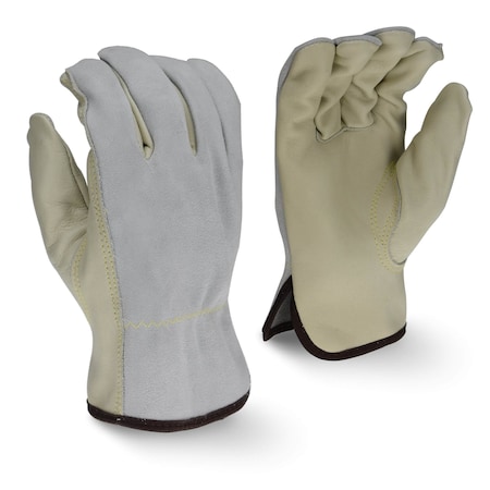 Radians Leather Drivers Gloves, Leather, Slip-On, Gray, M 1 PR RWG4421M